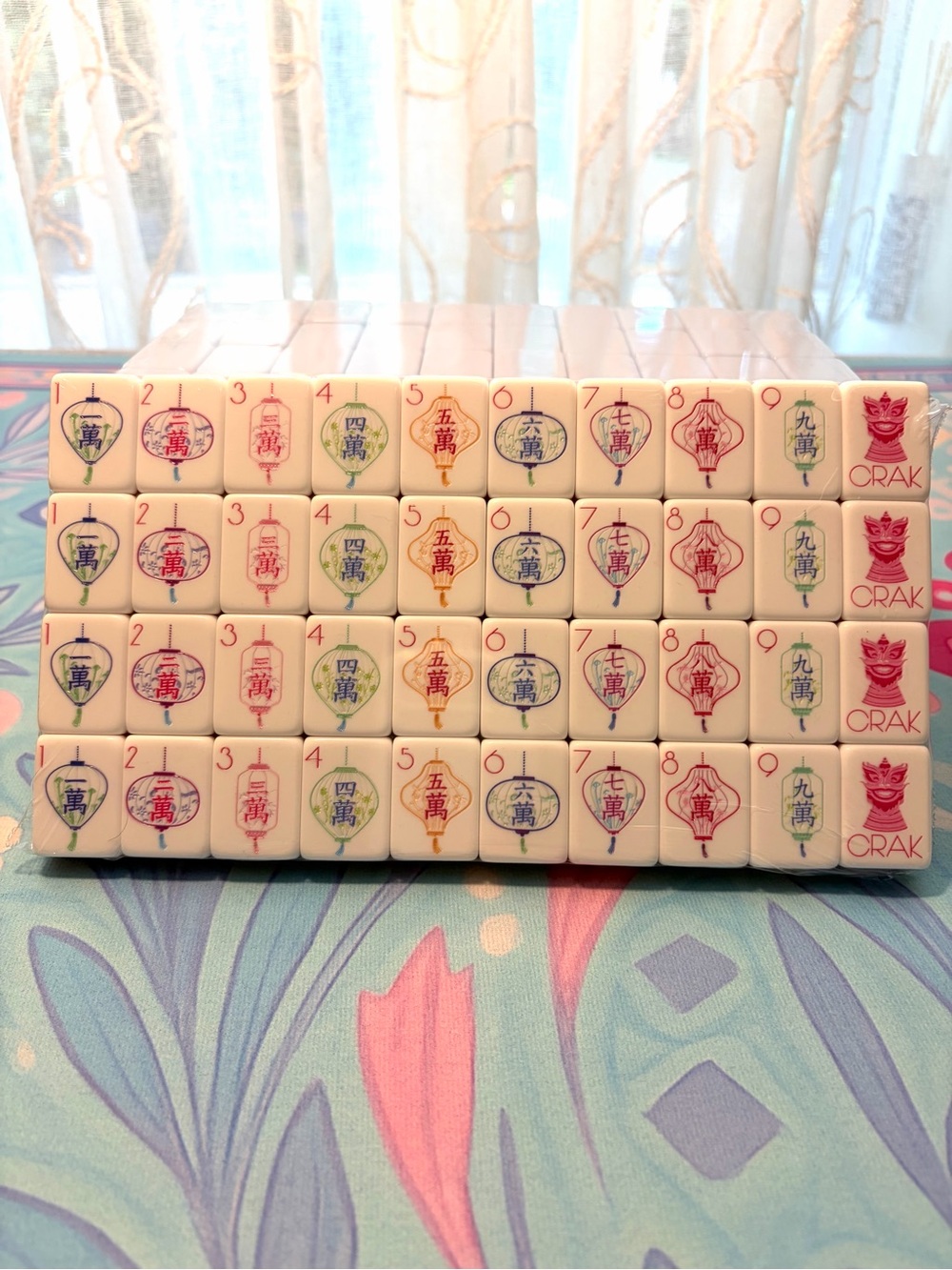 Lavender Mahjong Tiles πποΈπ©΅ and Tile Bag - Picture 4 of 10